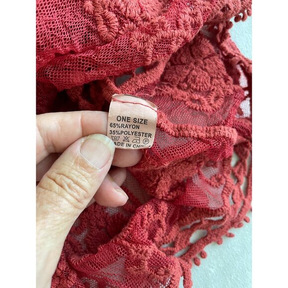 NWT Bohemia Lace Tunic/Dress Floral Embroidery Sheer V-Neckline Cottagecore BOHO - Picture 10 of 16